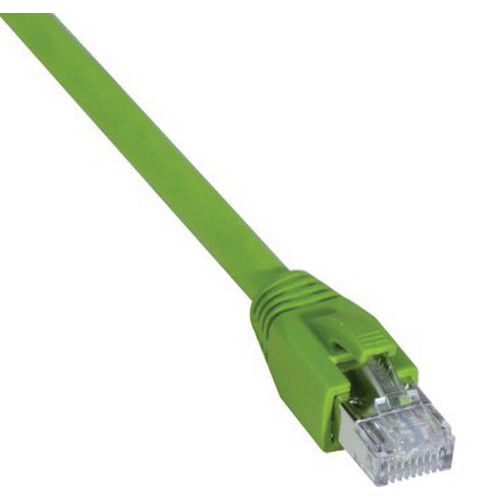 Cordon RJ45 catégorie 6A S/FTP LSOH PUR snagless vert - 2 m Cordon RJ45 catégorie 6A S/FTP LSOH PUR snagless vert - 2 m