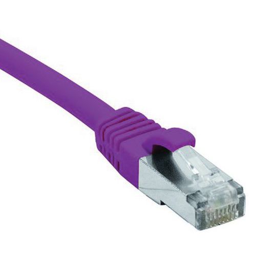 Cordon RJ45 catégorie 6 F/UTP LSOH snagless violet - 20 m Cordon RJ45 catégorie 6 F/UTP LSOH snagless violet - 20 m