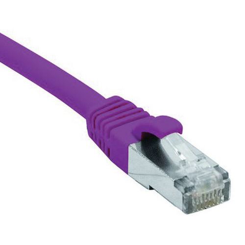 Cordon RJ45 catégorie 6 F/UTP LSOH snagless violet - 30 m Cordon RJ45 catégorie 6 F/UTP LSOH snagless violet - 30 m