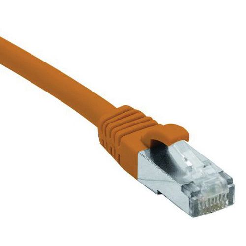 Cordon RJ45 catégorie 6 F/UTP LSOH snagless orange - 15 m Cordon RJ45 catégorie 6 F/UTP LSOH snagless orange - 15 m