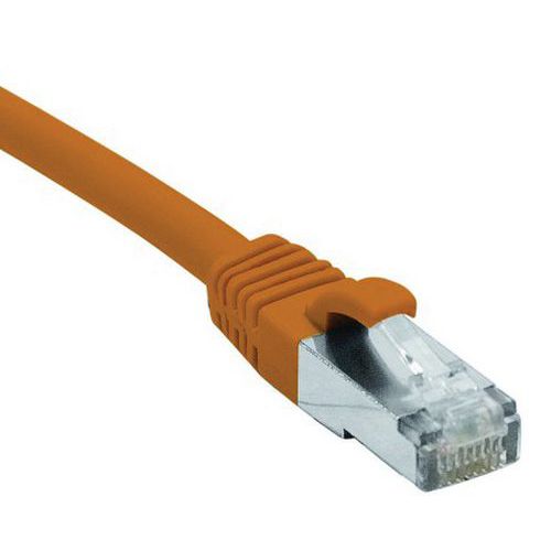 Cordon RJ45 catégorie 6 F/UTP LSOH snagless orange - 30 m Cordon RJ45 catégorie 6 F/UTP LSOH snagless orange - 30 m