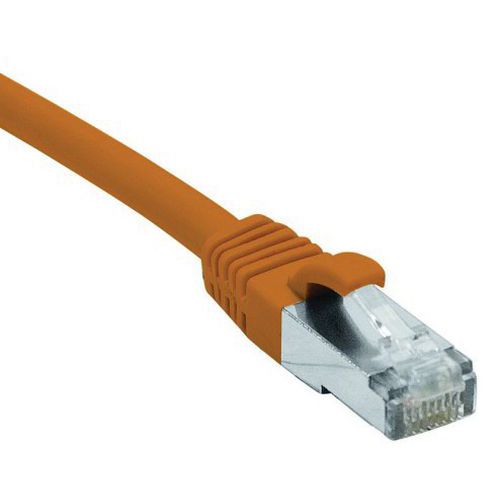 Cordon RJ45 catégorie 6 F/UTP LSOH snagless orange - 5 m Cordon RJ45 catégorie 6 F/UTP LSOH snagless orange - 5 m