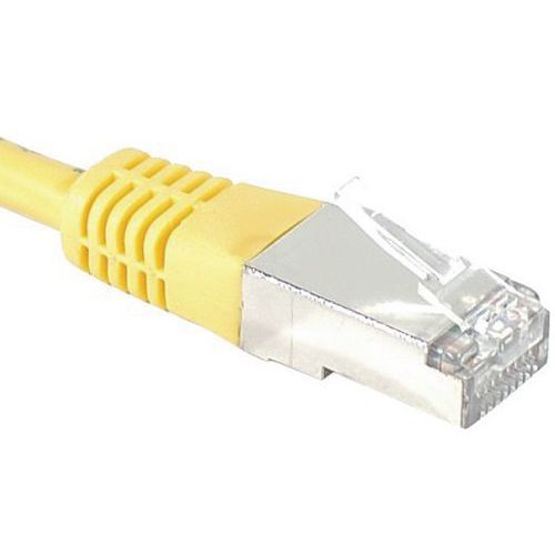 Cordon RJ45 catégorie 6 S/FTP jaune - 20 m Cordon RJ45 catégorie 6 S/FTP jaune - 20 m