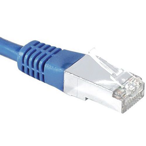 Cordon RJ45 catégorie 6 S/FTP bleu - 20 m Cordon RJ45 catégorie 6 S/FTP bleu - 20 m