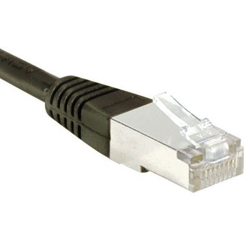 Cordon RJ45 catégorie 6 S/FTP noir - 20 m Cordon RJ45 catégorie 6 S/FTP noir - 20 m