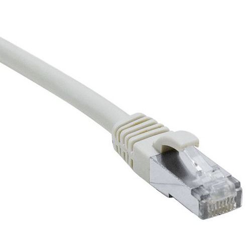 Cordon RJ45 catégorie 6A S/FTP LSOH snagless gris - 10 m Cordon RJ45 catégorie 6A S/FTP LSOH snagless gris - 10 m