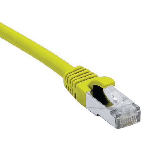 Cordon RJ45 catégorie 6A S/FTP LSOH snagless jaune - 25 m Cordon RJ45 catégorie 6A S/FTP LSOH snagless jaune - 25 m