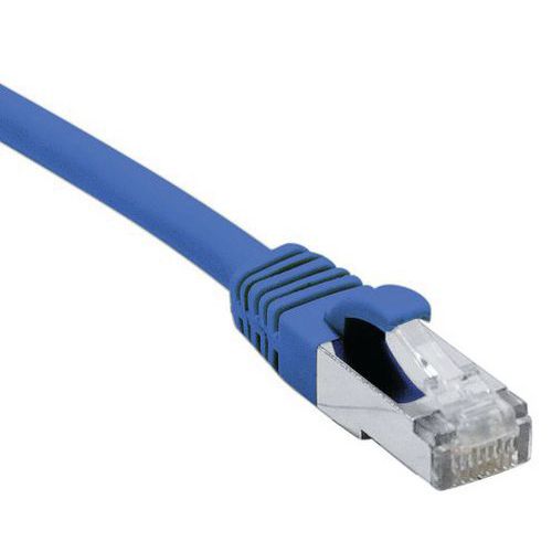 Cordon RJ45 catégorie 6A S/FTP LSOH snagless bleu - 7,5 m Cordon RJ45 catégorie 6A S/FTP LSOH snagless bleu - 7,5 m