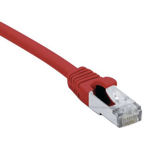 Cordon RJ45 catégorie 6A S/FTP LSOH snagless rouge - 7,5 m Cordon RJ45 catégorie 6A S/FTP LSOH snagless rouge - 7,5 m