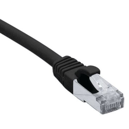 Cordon RJ45 catégorie 6A S/FTP LSOH snagless noir - 5 m Cordon RJ45 catégorie 6A S/FTP LSOH snagless noir - 5 m