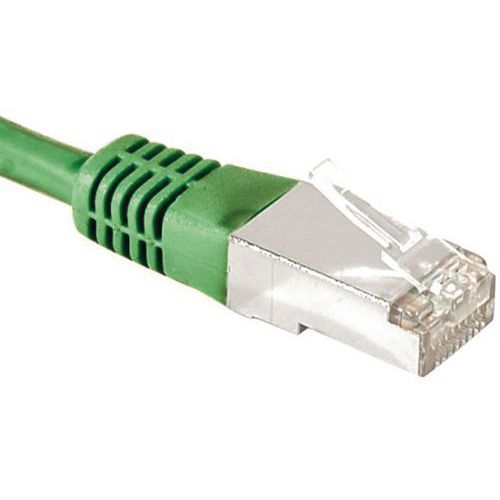 Cordon RJ45 catégorie 6A F/UTP vert - 5 m Cordon RJ45 catégorie 6A F/UTP vert - 5 m