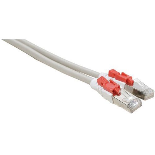 Netwerkkabel RJ45 CAT 6 S/FTP met vergrendeling grijs 0.5 M Netwerkkabel RJ45 CAT 6 S/FTP met vergrendeling grijs 0.5 M