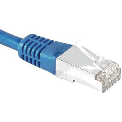Cordon RJ45 catégorie 6A S/FTP bleu - 0,5 m Cordon RJ45 catégorie 6A S/FTP bleu - 0,5 m