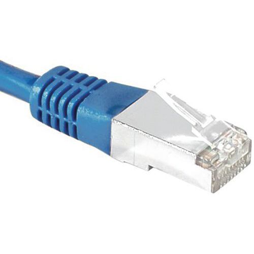 Cordon RJ45 catégorie 6A S/FTP bleu - 7,5 m Cordon RJ45 catégorie 6A S/FTP bleu - 7,5 m