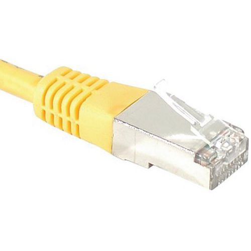 Cordon RJ45 catégorie 6A S/FTP jaune - 25 m Cordon RJ45 catégorie 6A S/FTP jaune - 25 m
