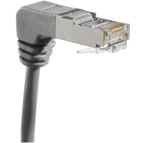 Cordon RJ45 catégorie 6A S/FTP POE gris - 2 m Cordon RJ45 catégorie 6A S/FTP POE gris - 2 m