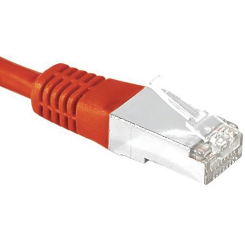 Cordon RJ45 catégorie 6A S/FTP rouge - 25 m Cordon RJ45 catégorie 6A S/FTP rouge - 25 m