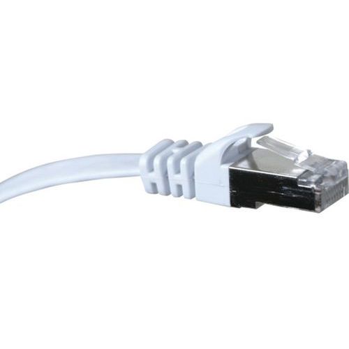Cordon RJ45 plat catégorie 6 U/FTP snagless blanc - 1 m Cordon RJ45 plat catégorie 6 U/FTP snagless blanc - 1 m