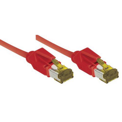Netwerksnoer RJ45 op Kabel CAT 7 S/FTP LSOH SNG rood 0.3 m