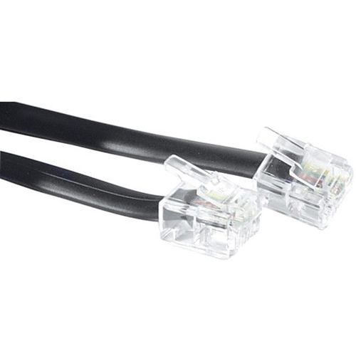 Telefoonkabel rj11m/m 30 mtr. zwart Telefoonkabel rj11m/m 30 mtr. zwart