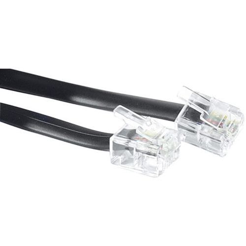 Cordon téléphonique RJ11 noir - 5 m Cordon téléphonique RJ11 noir - 5 m