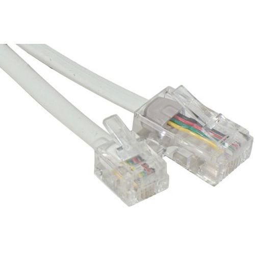 Cordon téléphonique RJ11 vers RJ45 Blanc - 2.00M Cordon téléphonique RJ11 vers RJ45 Blanc - 2.00M