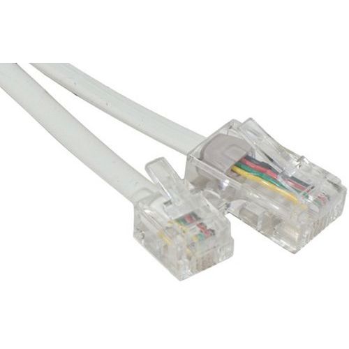 Telefoonsnoer RJ11 naar RJ45 wit - 5 m Telefoonsnoer RJ11 naar RJ45 wit - 5 m