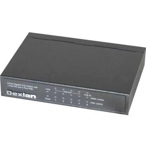 Switch met 5 Gigabit DEXLAN POE 1 INGANG POE+ /4 Uitgang POE Switch met 5 Gigabit DEXLAN POE 1 INGANG POE+ /4 Uitgang POE