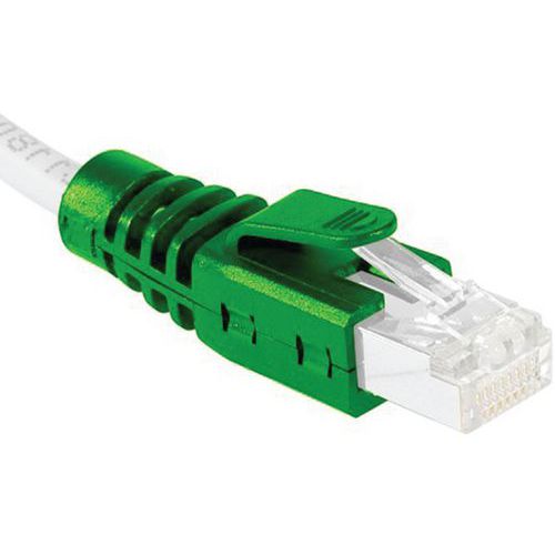 Hoes voor RJ45-stekker met clips groen Hoes voor RJ45-stekker met clips groen