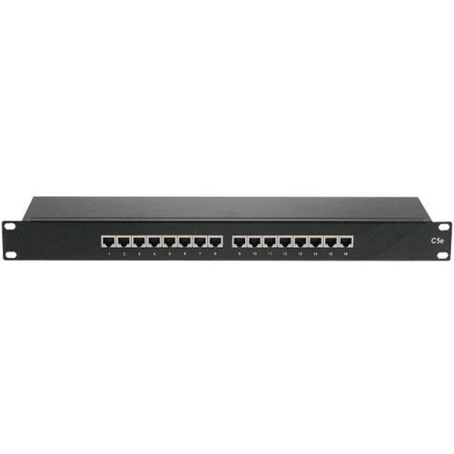 Patchpanel 19 INCH 1U 16 Poorten CAT 5E STP Patchpanel 19 INCH 1U 16 Poorten CAT 5E STP