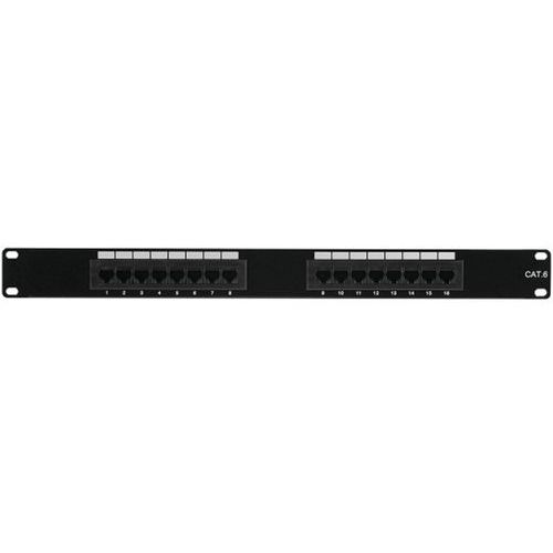 Patchpanel 19 INCH 1U 16 Poorten CAT 6 UTP Patchpanel 19 INCH 1U 16 Poorten CAT 6 UTP