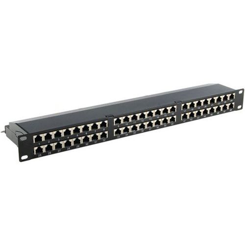 Patchpanel 19 INCH 1U 48 Poorten CAT 6 STP Patchpanel 19 INCH 1U 48 Poorten CAT 6 STP
