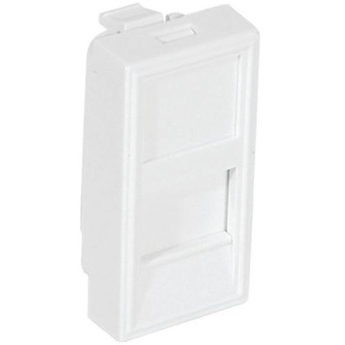 Afdekplaat 22.5X45 recht voor 1 RJ45-poort Afdekplaat 22.5X45 recht voor 1 RJ45-poort