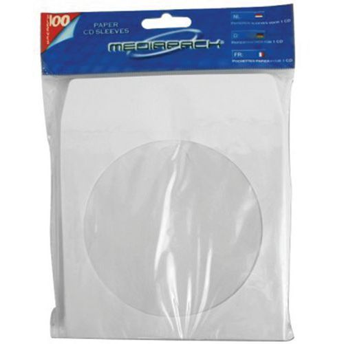 Hoes papier met venster voor 1 CD Hoes papier met venster voor 1 CD