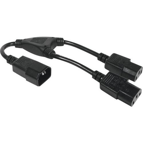 Rallonge électrique en Y 1 x C14 / 2 x C13 - 0,3 m Rallonge électrique en Y 1 x C14 / 2 x C13 - 0,3 m