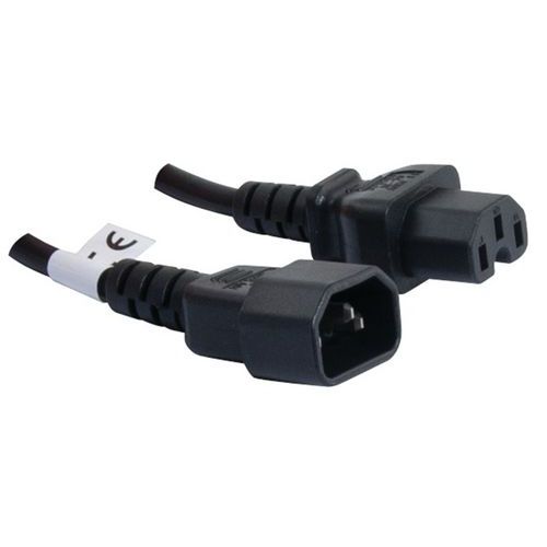 Rallonge secteur C14 / C15 noire - 1,8 m Rallonge secteur C14 / C15 noire - 1,8 m