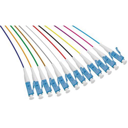 Pigtail 12 kleuren OM3 LC/UPC LSOH 2 m Pigtail 12 kleuren OM3 LC/UPC LSOH 2 m