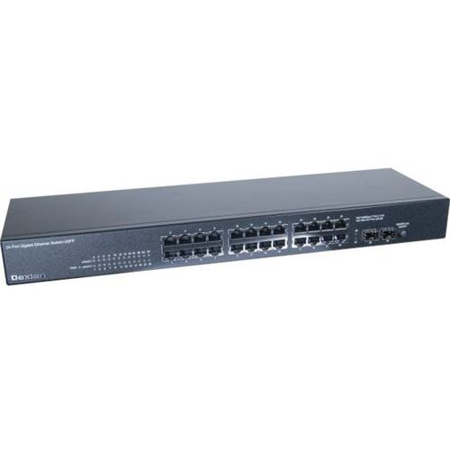 Switch 24 ports gigabit et 2 SFP fibre optique 