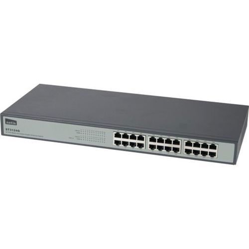 Switch NETIS ST3124G 24 RJ-45 Gigabit Ethernet-poorten Switch NETIS ST3124G 24 RJ-45 Gigabit Ethernet-poorten