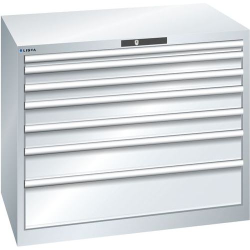 Ladekast 54x36E (bxdxh) 1023x725x850 mm, Max. belasting: 75 kg, Totale hoogte: 850 mm, Aantal laden: 7