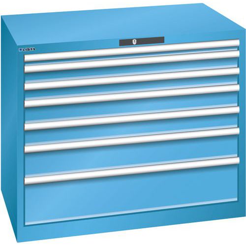 Ladekast 54x36E (bxdxh) 1023x725x850 mm, Max. belasting: 200 kg, Totale hoogte: 850 mm, Aantal laden: 7