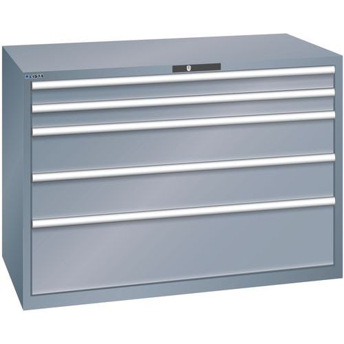 Ladekast 78x36E (bxdxh) 1431x725x1000 mm, Max. belasting: 75 kg, Totale hoogte: 1000 mm, Aantal laden: 5