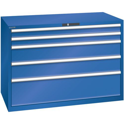 Ladekast 78x36E (bxdxh) 1431x725x1000 mm, Max. belasting: 75 kg, Totale hoogte: 1000 mm, Aantal laden: 5