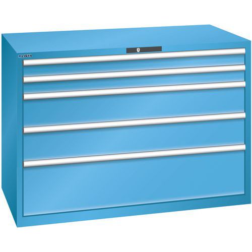Ladekast 78x36E (bxdxh) 1431x725x1000 mm, Max. belasting: 200 kg, Totale hoogte: 1000 mm, Aantal laden: 5