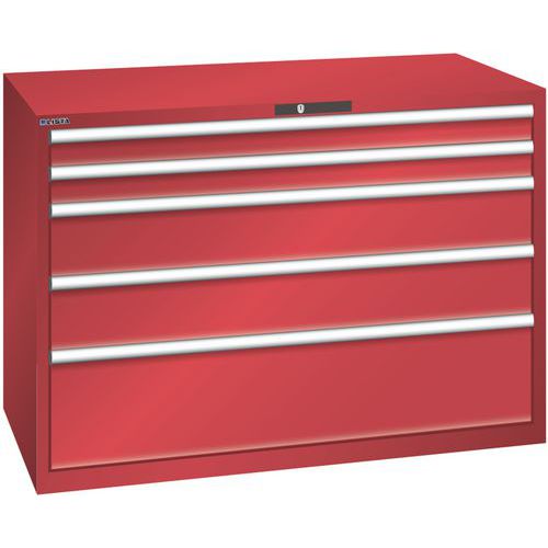 Ladekast 78x36E (bxdxh) 1431x725x1000 mm, Max. belasting: 200 kg, Totale hoogte: 1000 mm, Aantal laden: 5