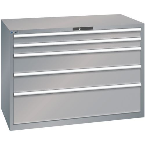 Ladekast 78x36E (bxdxh) 1431x725x1000 mm, Max. belasting: 200 kg, Totale hoogte: 1000 mm, Aantal laden: 5