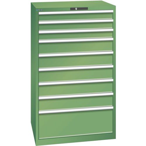 Ladekast 45x36E (bxdxh) 870x725x1450 mm, Max. belasting: 200 kg, Totale hoogte: 1450 mm, Aantal laden: 9