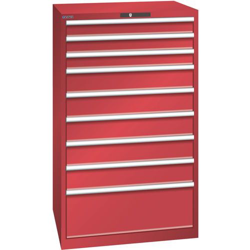 Ladekast 45x36E (bxdxh) 870x725x1450 mm, Max. belasting: 200 kg, Totale hoogte: 1450 mm, Aantal laden: 9