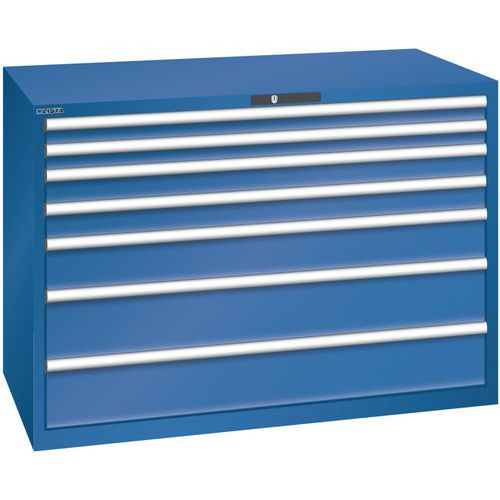 Ladekast 78x36E (bxdxh) 1431x725x1000 mm, Max. belasting: 75 kg, Totale hoogte: 1000 mm, Aantal laden: 7
