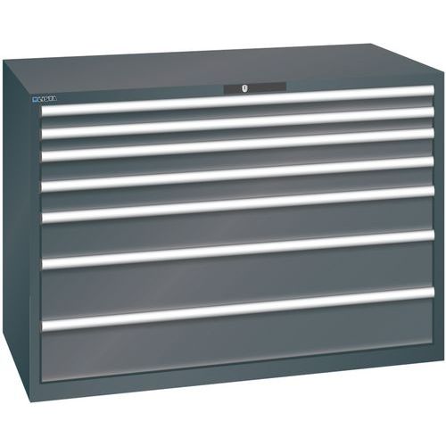 Ladekast 78x36E (bxdxh) 1431x725x1000 mm, Max. belasting: 200 kg, Totale hoogte: 1000 mm, Aantal laden: 7